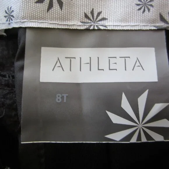 Athleta Womens Size 8T 8 Tall Black Ski Snowboard Pants Fleece Lined Fall Line